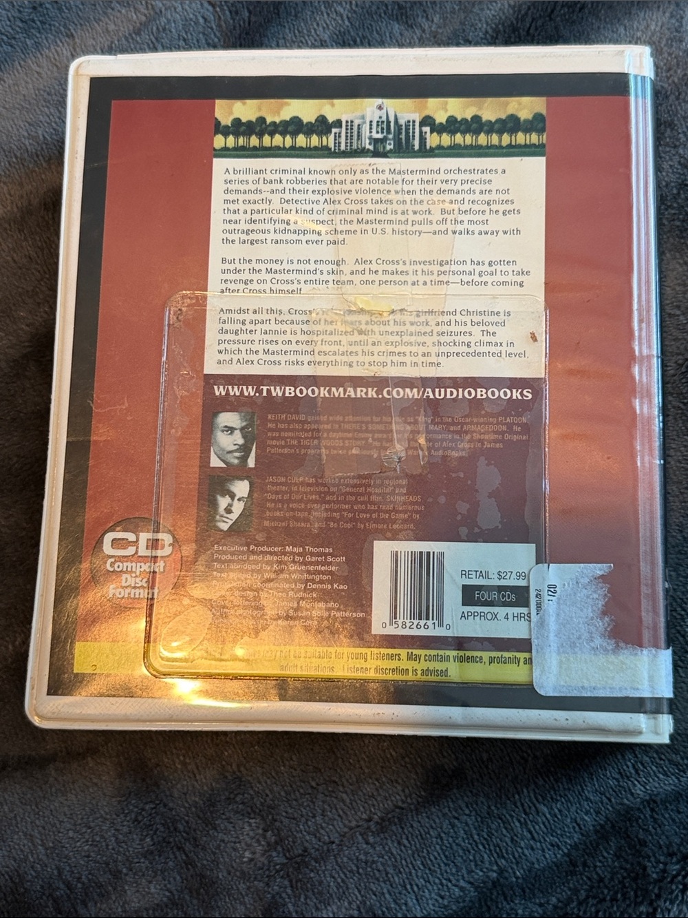 James Patterson Roses Are Red Audiobook CD - Red & White - Picture 2 of 3